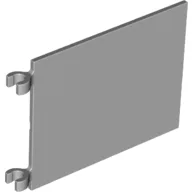 Flag 6 x 4 with O-Clips / Light Bluish Gray