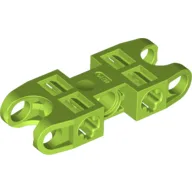 Technic Axle and Pin Connector 2 x 5 with Two Ball Joint Sockets / Lime