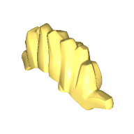 Lego Headwear Accessory Hair, Mohawk with Pin / Bright Light Yellow