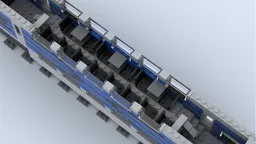 Double decker train carriage
