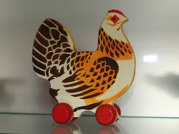 Wooden Pull-Along - Hen (Series 16) {Høne}