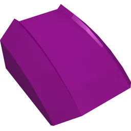 Brick Curved 2 x 2 with Lip, No Studs / Purple