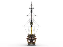 HMS Victory Cross Section Model