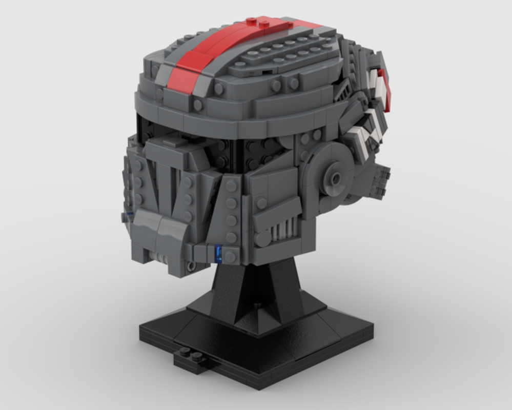 Lego Commander Shepard's N7 Helmet, from Mass Effect