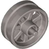 Wheel Centre 15 x 6 City Motorcycle with Stub Axles / Flat Silver