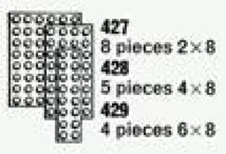 8 Plates 2 x 8 (The Building Toy)