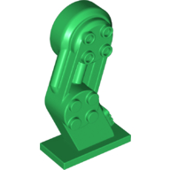 Lego Mech Leg, Left, with Black Pin / Green