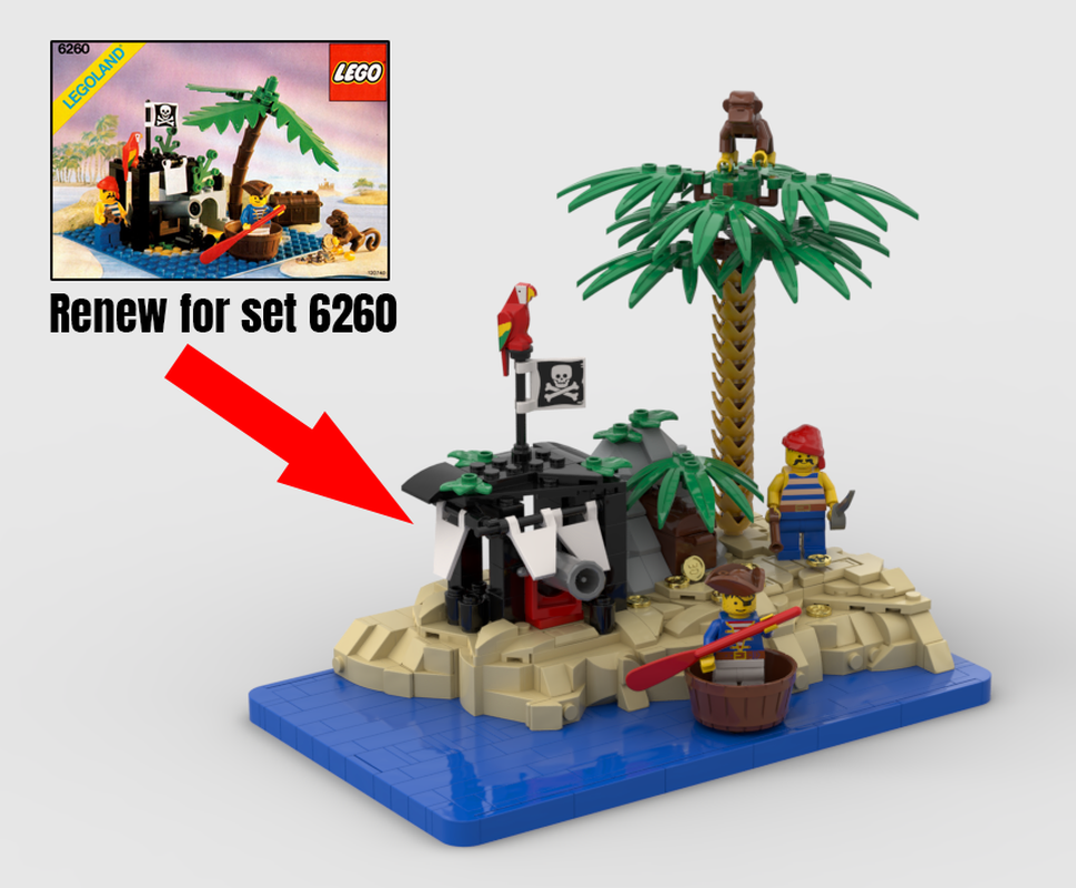 Lego Renew for set 6260 Shipwreck Island
