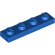 Plate 1 x 4 / Blue