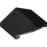 Lego Brick Sloped 33° 2 x 2 Double / Inverted / Black