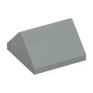 Brick Sloped 45° 2 x 2 Double / Light Gray