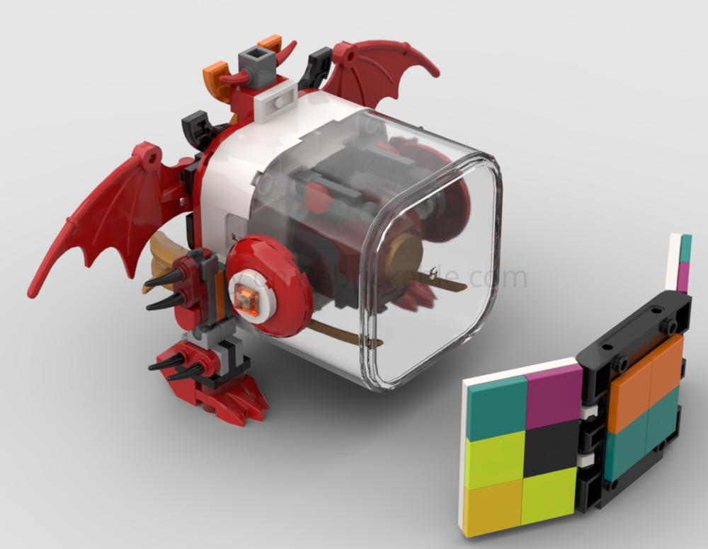Lego Chonkie Metal Dragon Mech + Barricade
