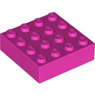 Brick Magnet, 4 x 4 / Dark Pink