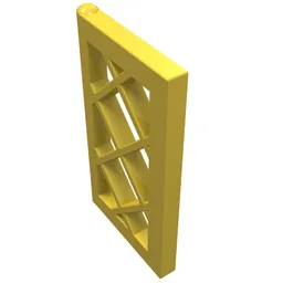 Window 1 x 2 x 3 Pane Latticed / Yellow