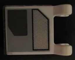 Flag 2 x 2 Square with Flat Edge with UCS X-wing Pattern Model Left Side (Sticker) - Set 7191