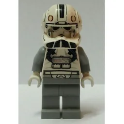 Clone Pilot V-wing with White Printed Head
