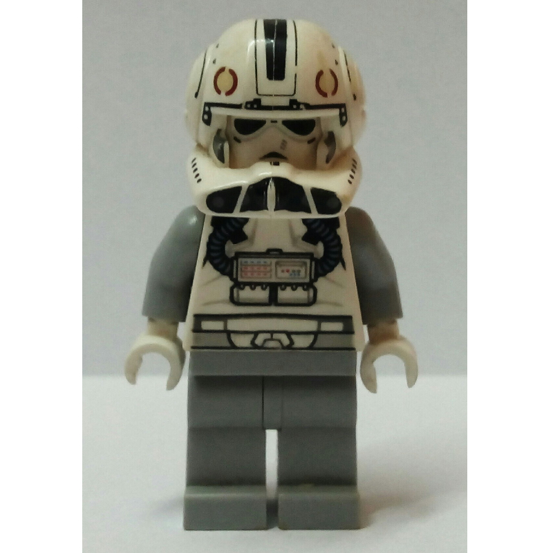 Lego Clone Pilot V-wing with White Printed Head