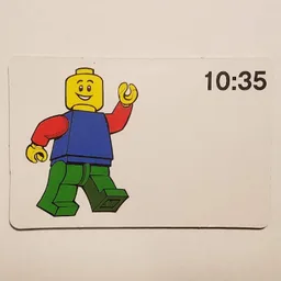 Activity Card, Time-Teaching 24-Hour Clock 10:35 / [No Color/Any Color]