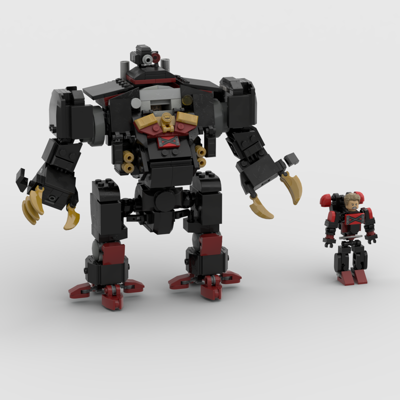 Lego Space Marine Dreadnought (Death Company, warhammer 40k + Space marine pack)