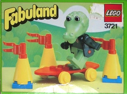 Lego Clive Crocodile on Skateboard