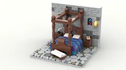 Four-poster bed