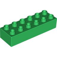 Lego Duplo Brick 2 x 6 / Green