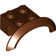 Wheel Arch, Mudguard 4 x 2 1/2 x 1 / Reddish Brown