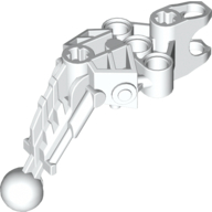 Lego Large Figure Skeletal, Limb, Angular with Ball Joint and Ball Socket (Solek) / White