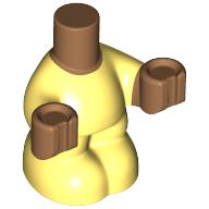 Lego Minidoll Baby Body with Bright Light Yellow Body, Medium Nougat Hands pattern / Medium Nougat