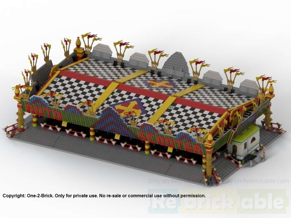Lego Fahrgeschäft Autoscooter - Funfair Bumper Cars