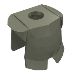 Minifig Neckwear Armor Breastplate with Leg Protection [Plain] / Dark Gray
