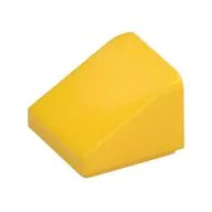 Brick Sloped 30° 1 x 1 x 2/3 (Cheese Slope) / Yellow