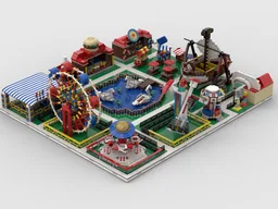 Modular Amusement Park Build from 13 models