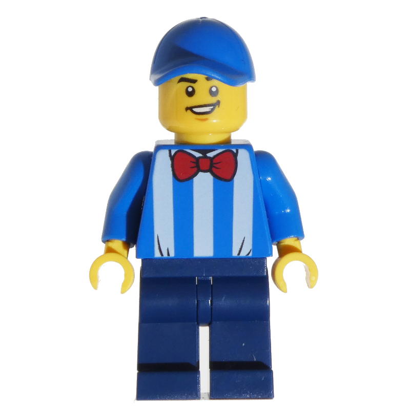 Lego Blue Torso, Dark Blue Legs, Blue Cap