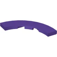 Tile 4 x 4 Curved, Macaroni / Dark Purple