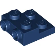 Plate Special 2 x 2 x 2/3 with Two Studs On Side and Two Raised [Solid Anti-stud] / Dark Blue