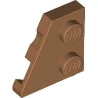 Wedge Plate 2 x 2 Left / Medium Nougat