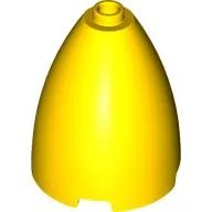 Cone 3 x 3 x 3 (Elliptic Paraboloid) with Internal Axle Hole / Yellow