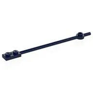 Bar 1 x 12 with 1 x 2 Plate End with Solid Studs and 1 x 1 Round Plate End / Dark Blue
