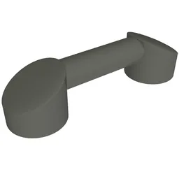 Bar 1 x 3 (Radio Handle, Phone Handset) / Dark Gray