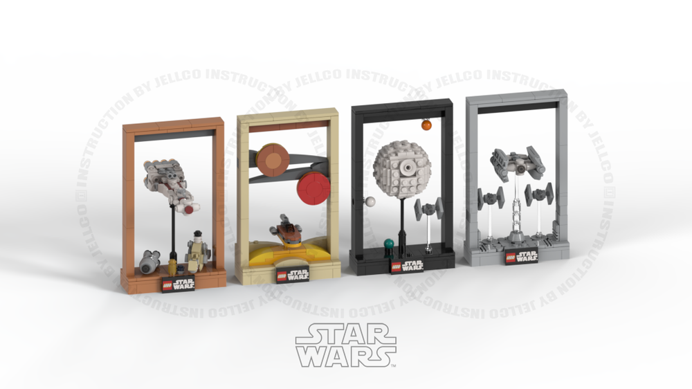 Lego SW Original Trilogy Desktop Poster 3D version : Episode IV