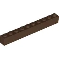 Brick 1 x 10 / Brown