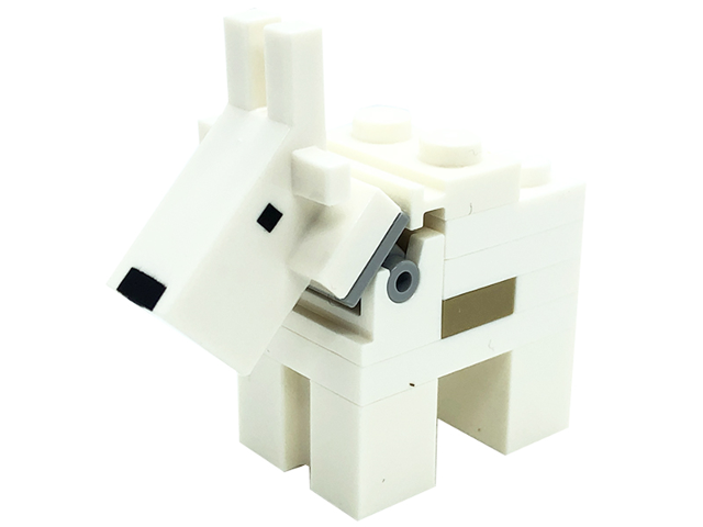Lego Minecraft Goat (4 Studs on Top, 2 Plate 1 x 1 on Back) - Brick Built