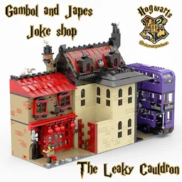 The Leaky Cauldron and Gambol and Japes Joke shop