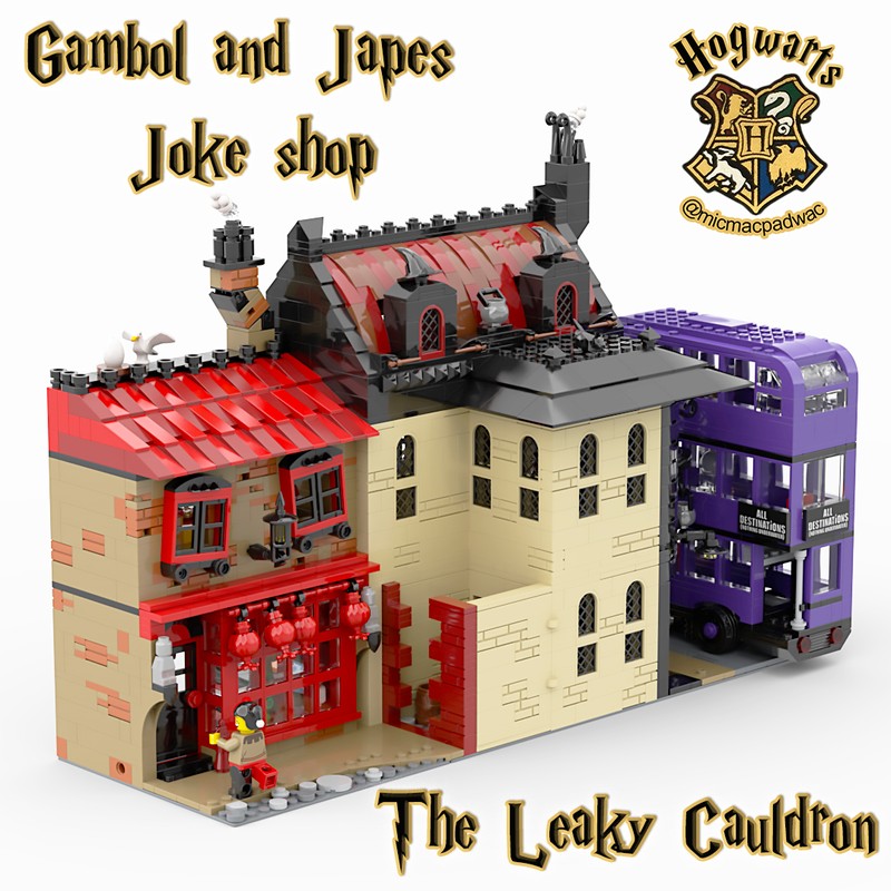 Lego The Leaky Cauldron and Gambol and Japes Joke shop