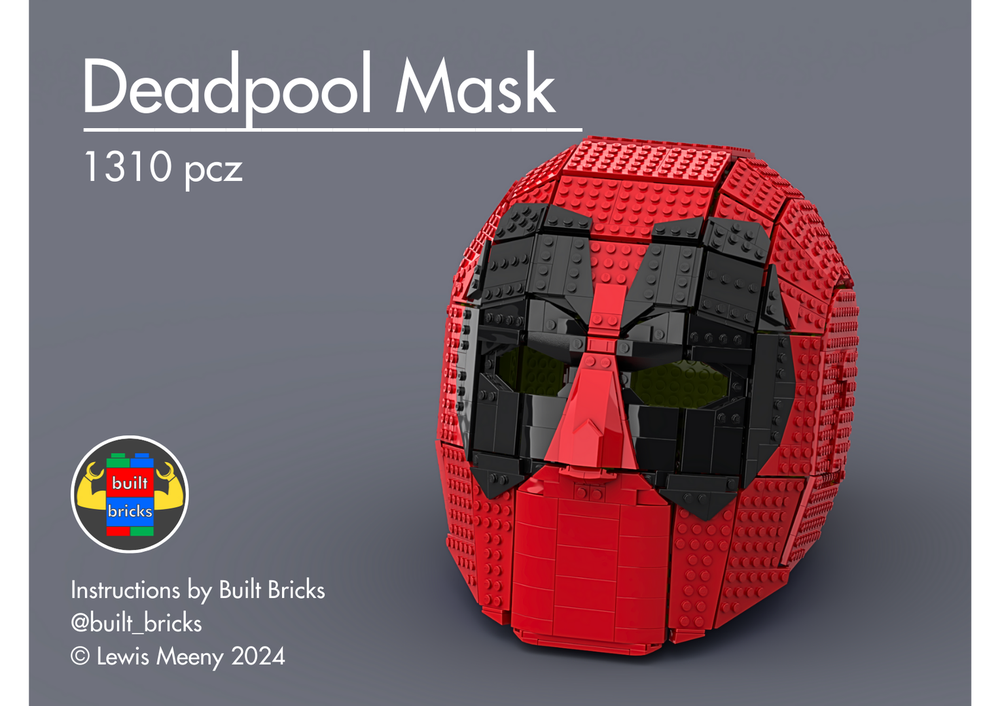 Lego Wearable Deadpool Mask