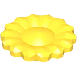 Belville / Scala, Plant Flower with 14 Petals Type 1 / Yellow