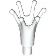 Headwear Accessory Crown Long with Bar / White