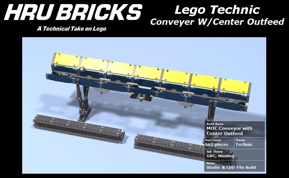 Lego Accumulating Conveyor Center Outfeed