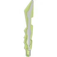 Weapon Sword with Jagged Edges and Marbled White Pattern